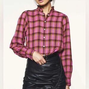 Ba&Sh Canelle Shirt In Pink Size 6